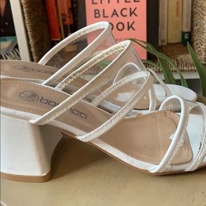 White Perspex Sandals